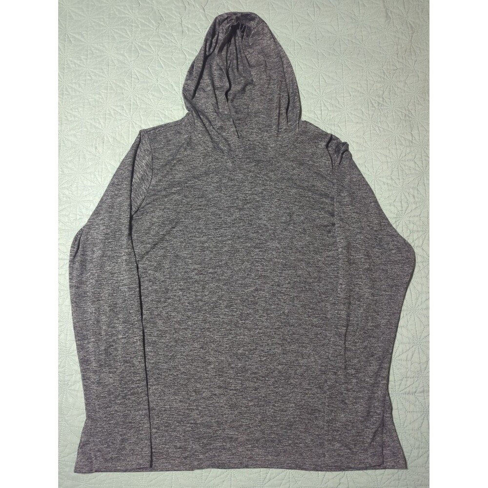 Nike Dri Fit Long Sleeve Pullover Athletic Heather Gray Hoodies Womens Sz L